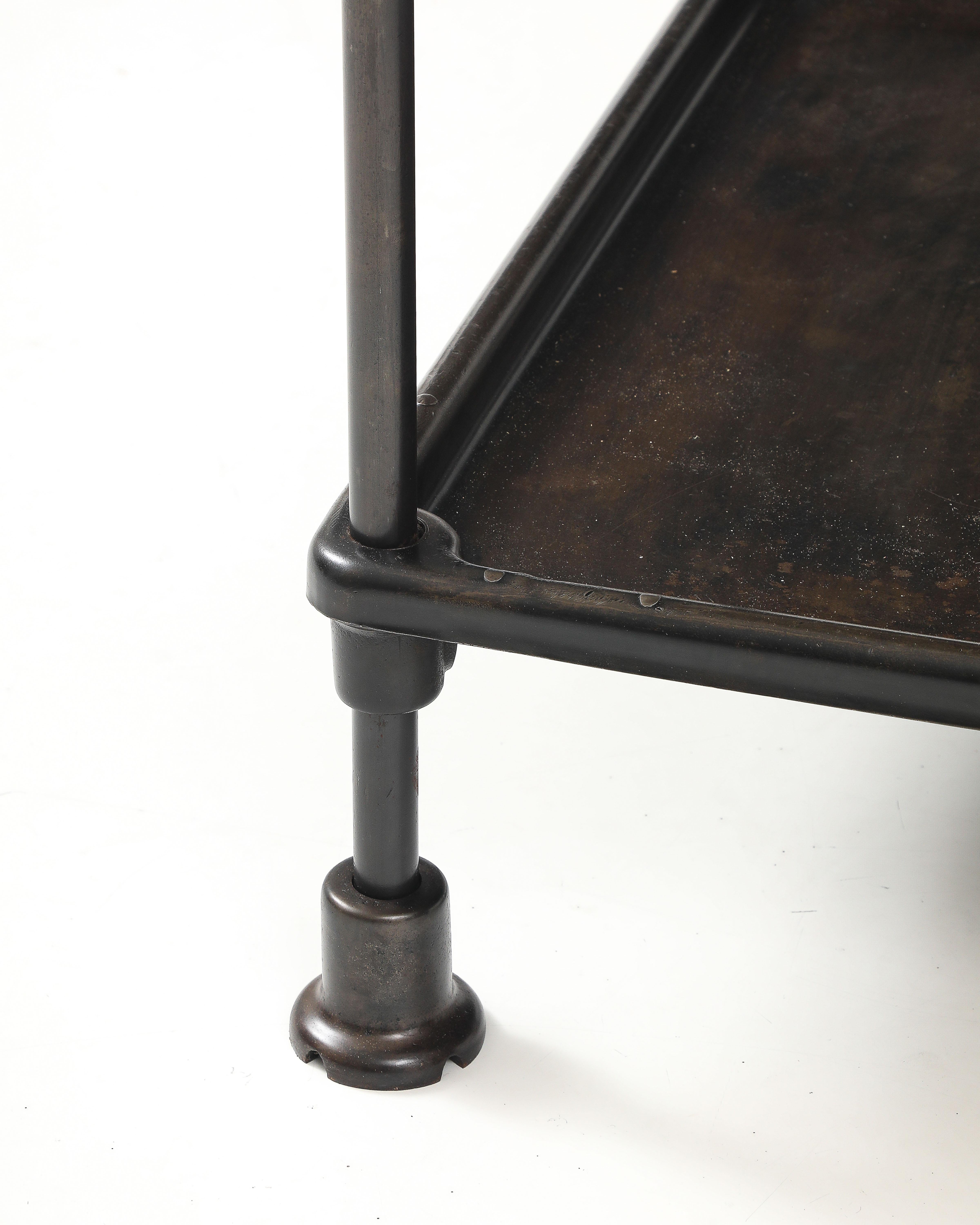 Patinated Cast Iron Side Table, United States, 20th C For Sale 12