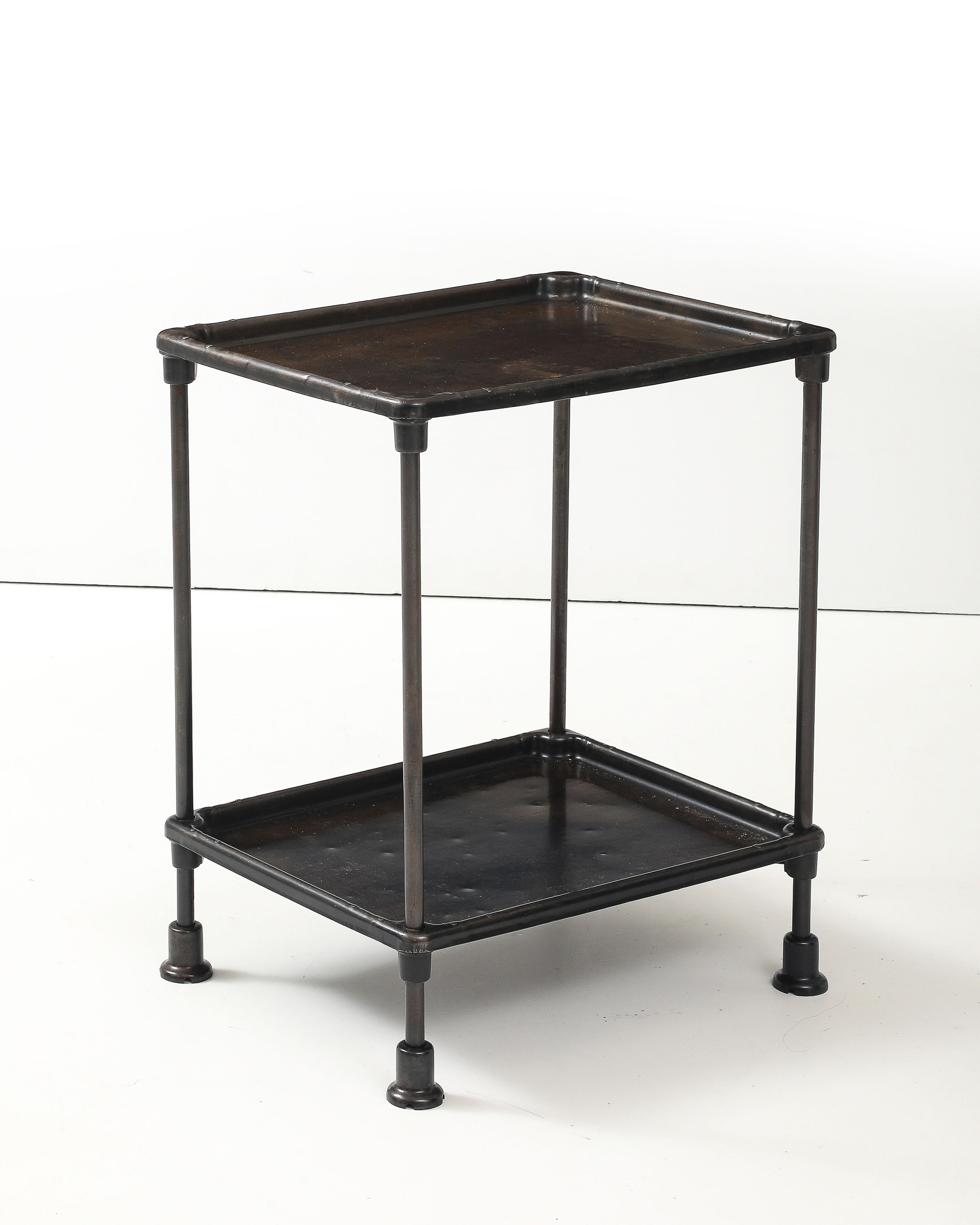Patinated Cast Iron Side Table, United States, 20th C In Fair Condition For Sale In New York City, NY