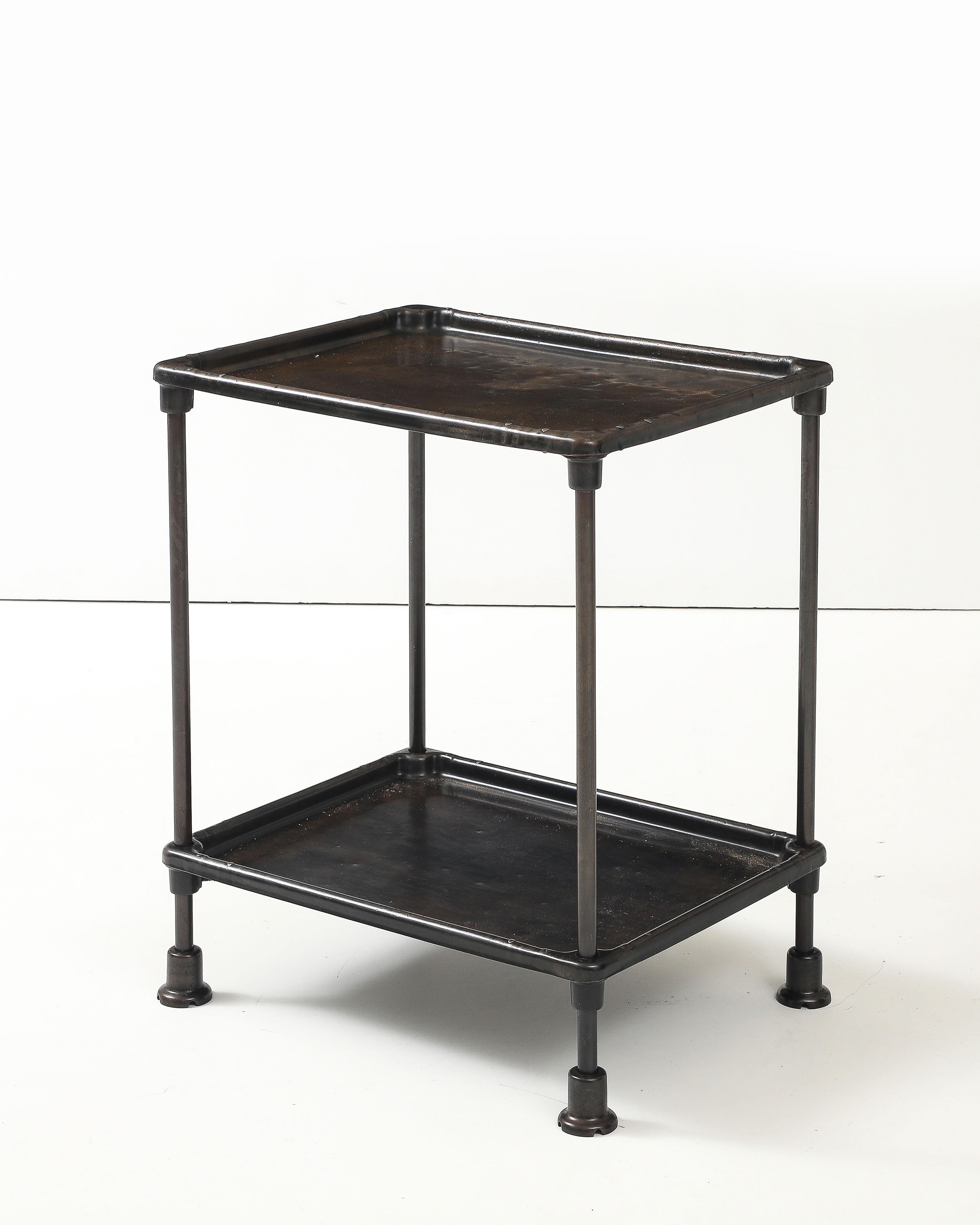 Patinated Cast Iron Side Table, United States, 20th C For Sale 1