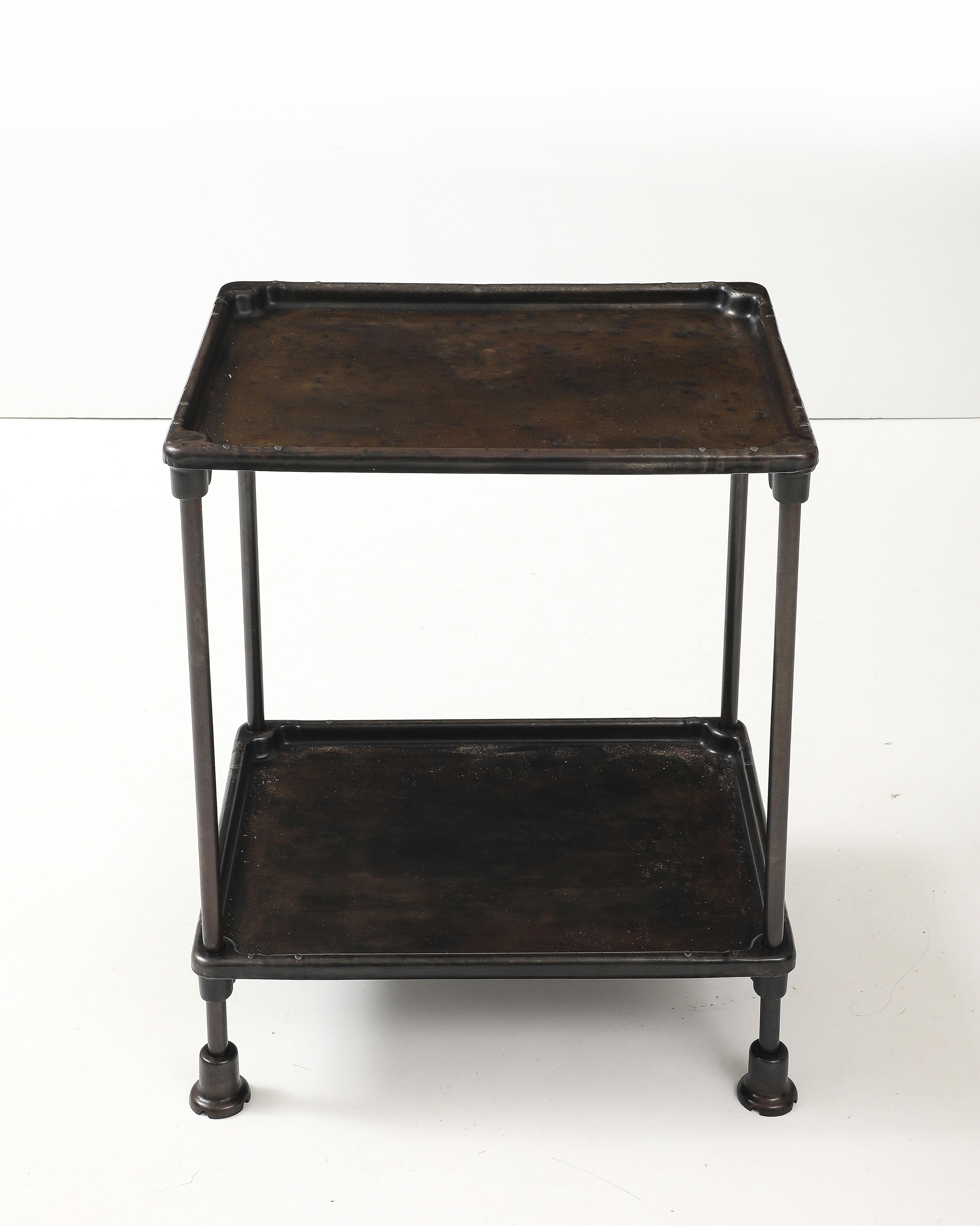 Patinated Cast Iron Side Table, United States, 20th C For Sale 4