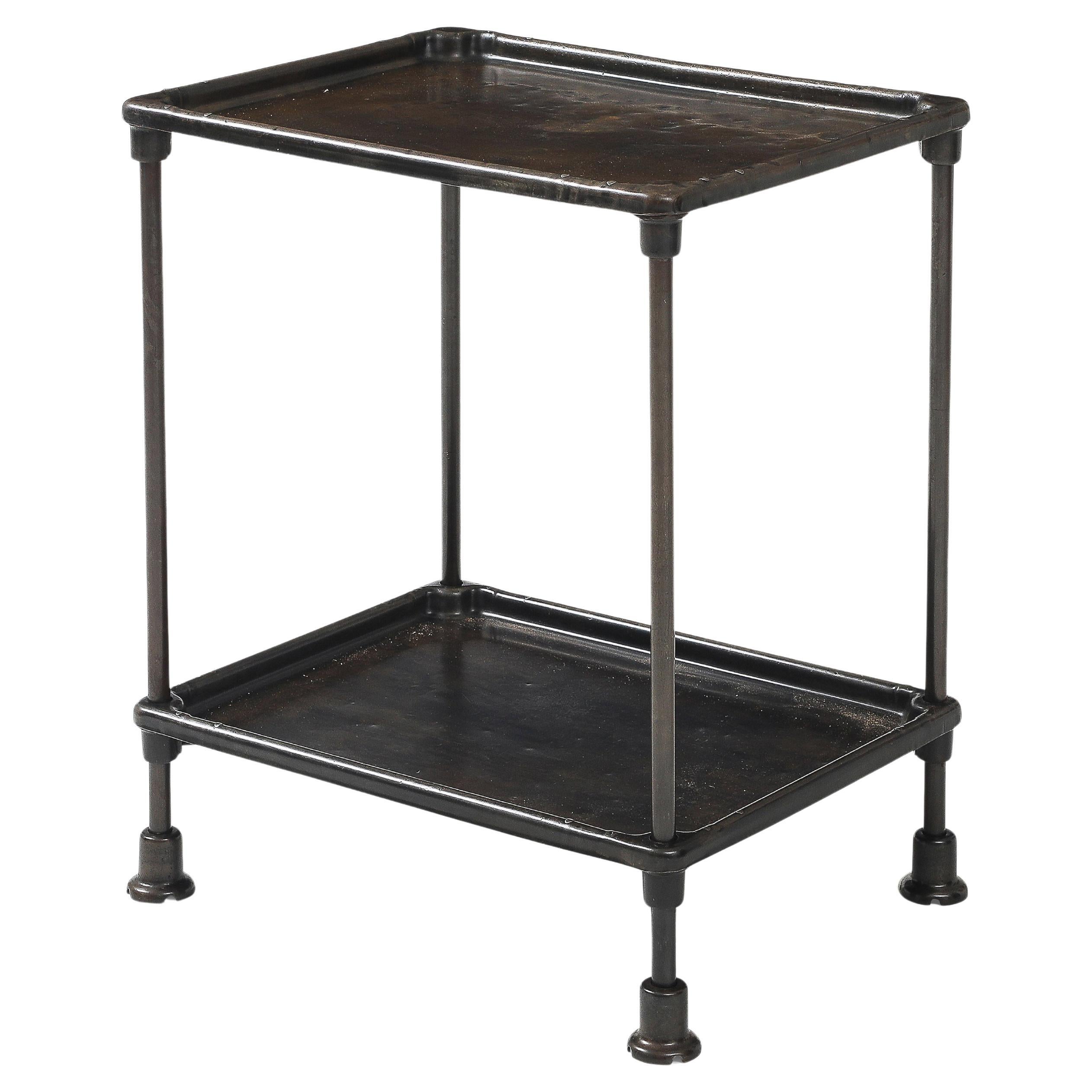 Patinated Cast Iron Side Table, United States, 20th C For Sale