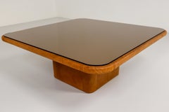 Patinated Cognac Leather Coffee Table by De Sede, Switzerland, 1970s