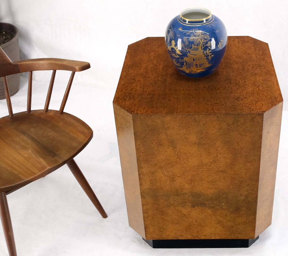 Patinated Copper Cube Shape Large Pedestal Occasional Table Stand Custom Mint For Sale 3