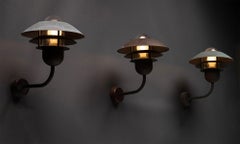 Patinated Copper Wall Light, Denmark circa 1990