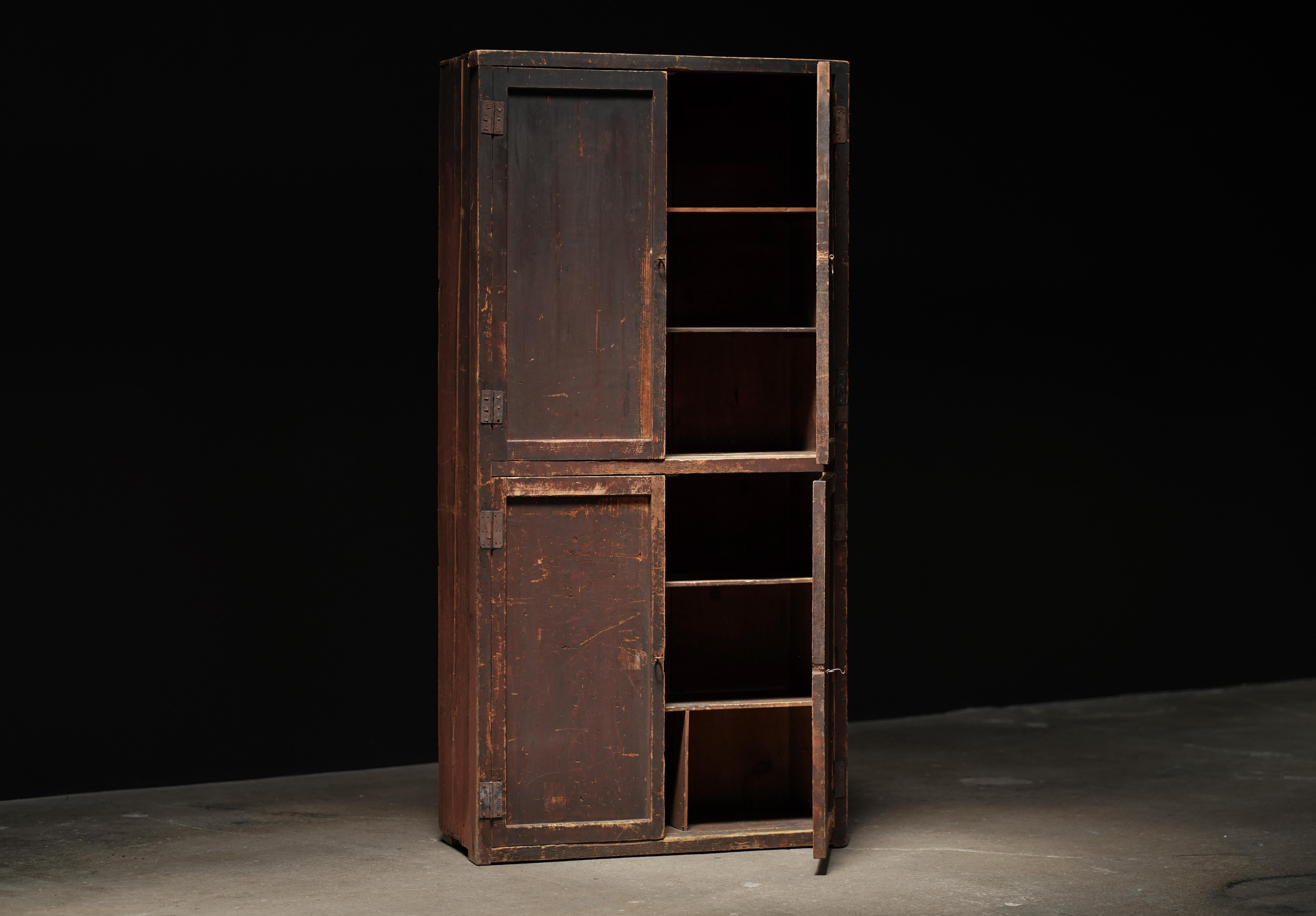 Patinated Cupboard, with storage; Japan