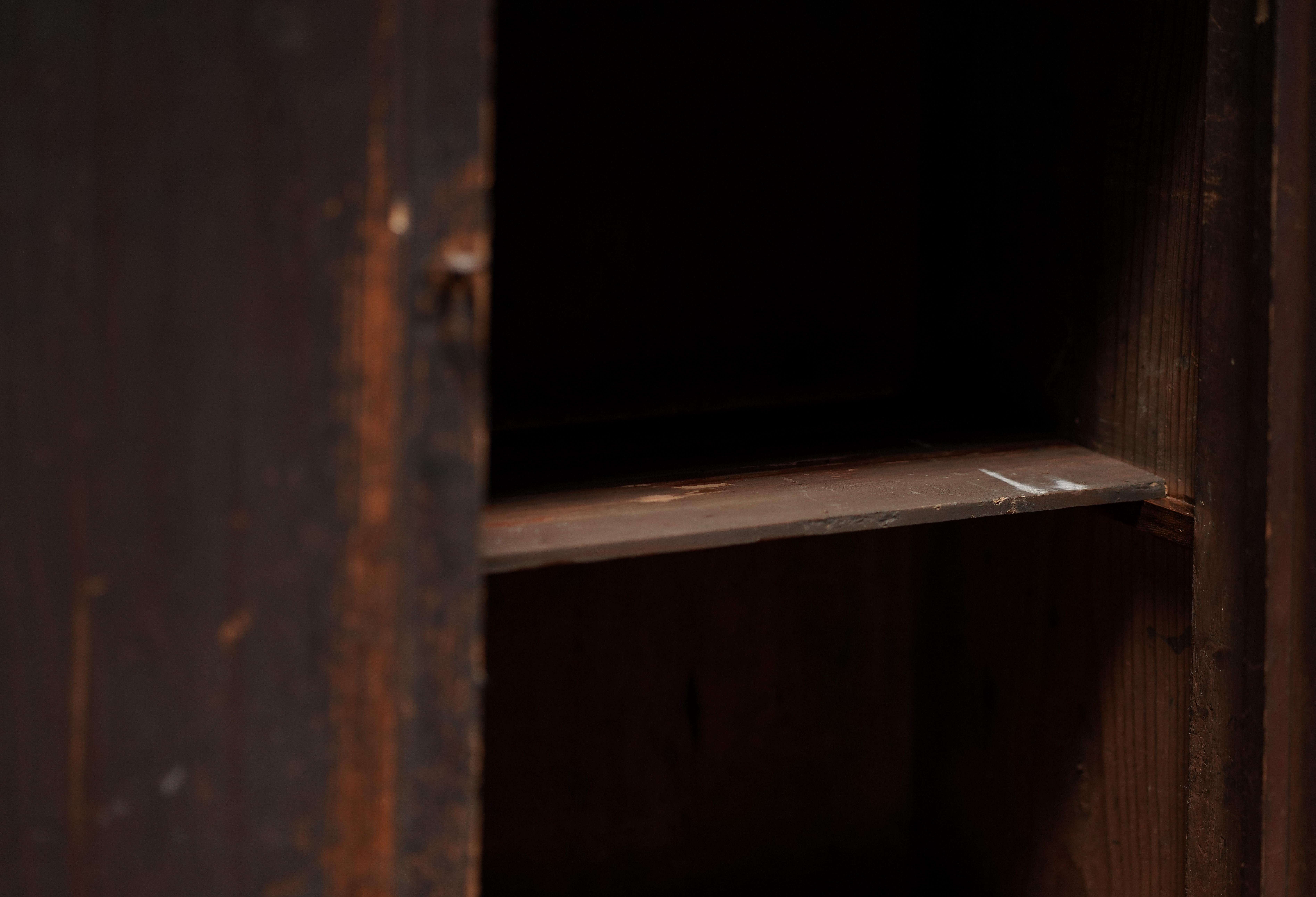 Japanese Patinated Cupboard In Good Condition For Sale In Los Angeles, CA