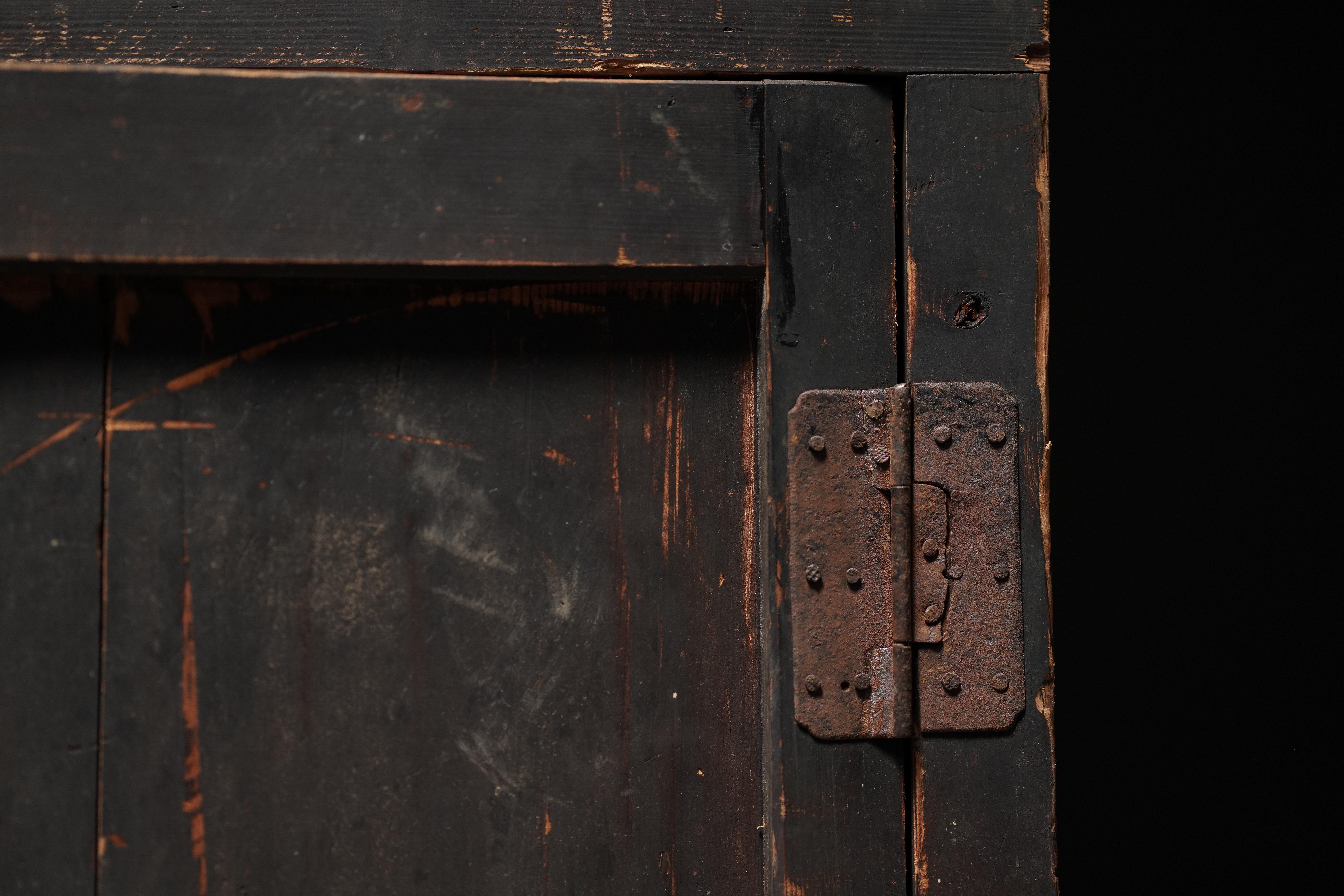 Mid-20th Century Japanese Patinated Cupboard For Sale