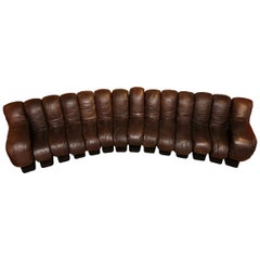 Vintage Patinated De Sede DS-600 Modular Section Sofa, 1970s