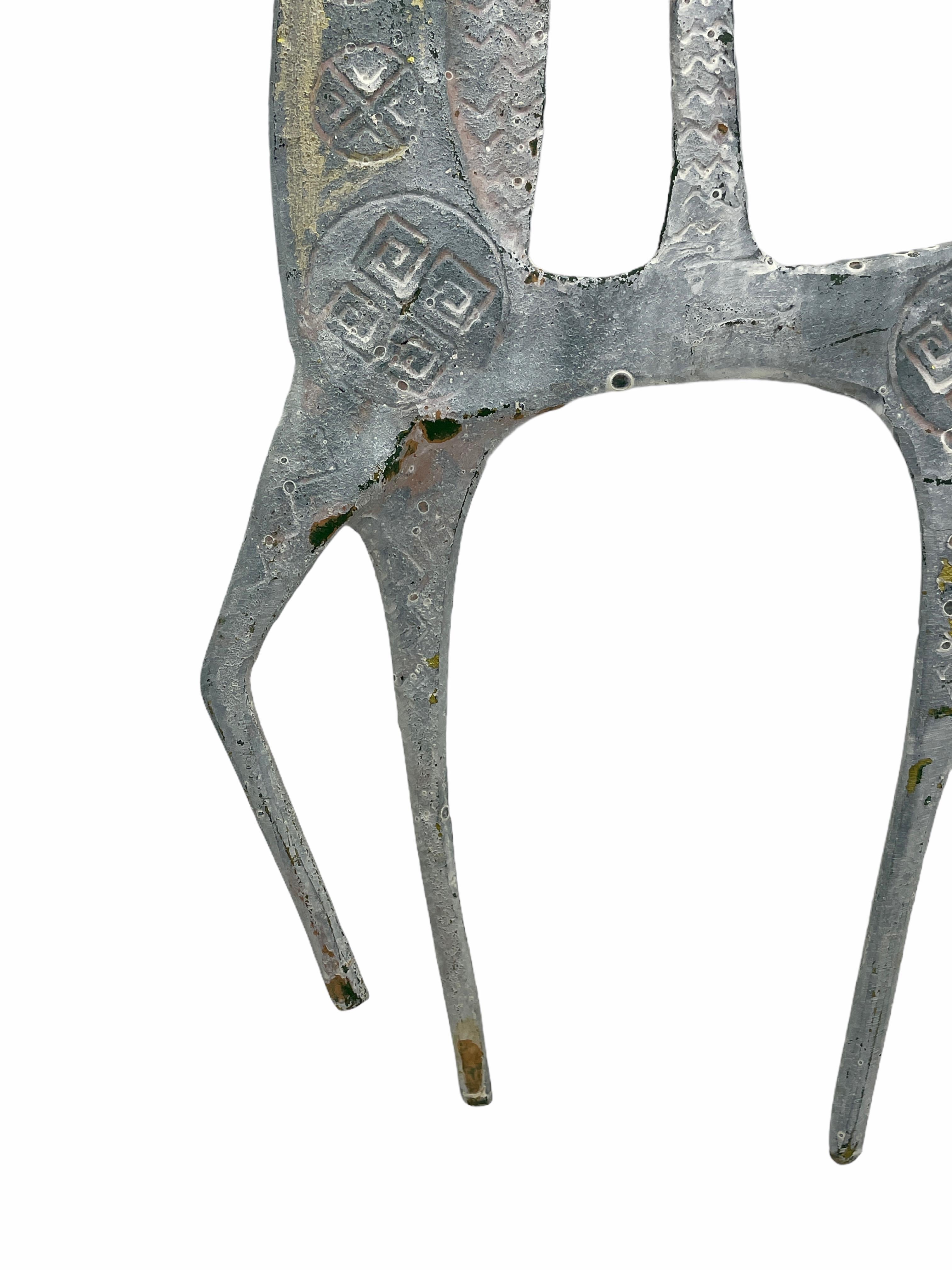 Mid-20th Century Patinated Etruscan Greek Brass Horse Sculpture in Style of Pepe Mendoza