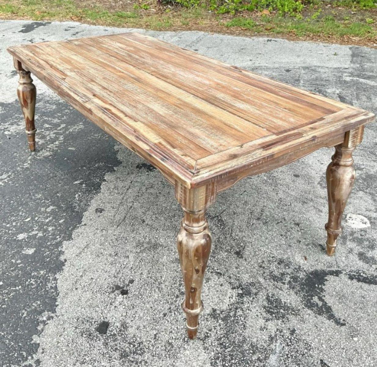 Table de ferme patinée Bon état - En vente à west palm beach, FL