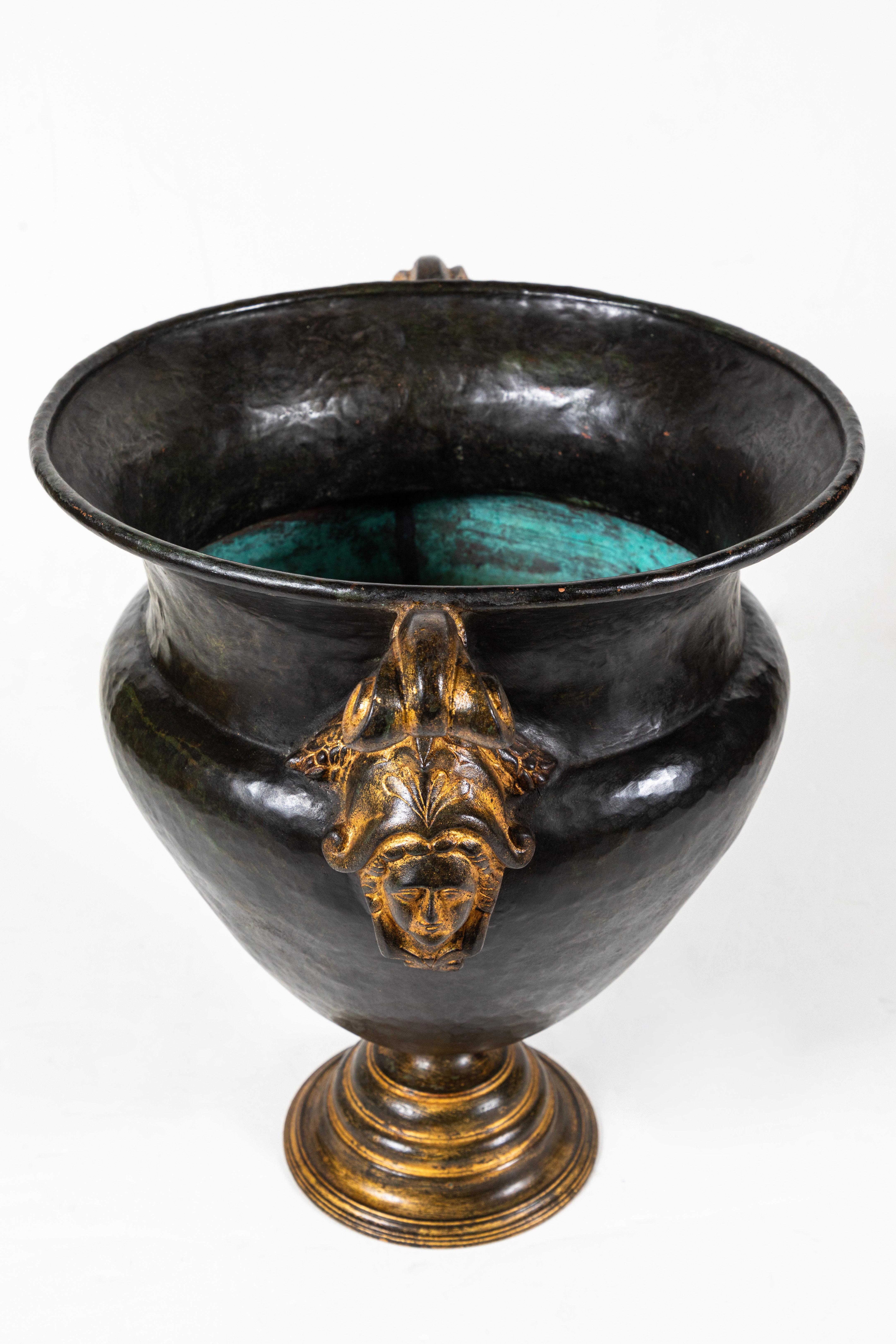 Italian Patinated, Florentine, Bronze Urn