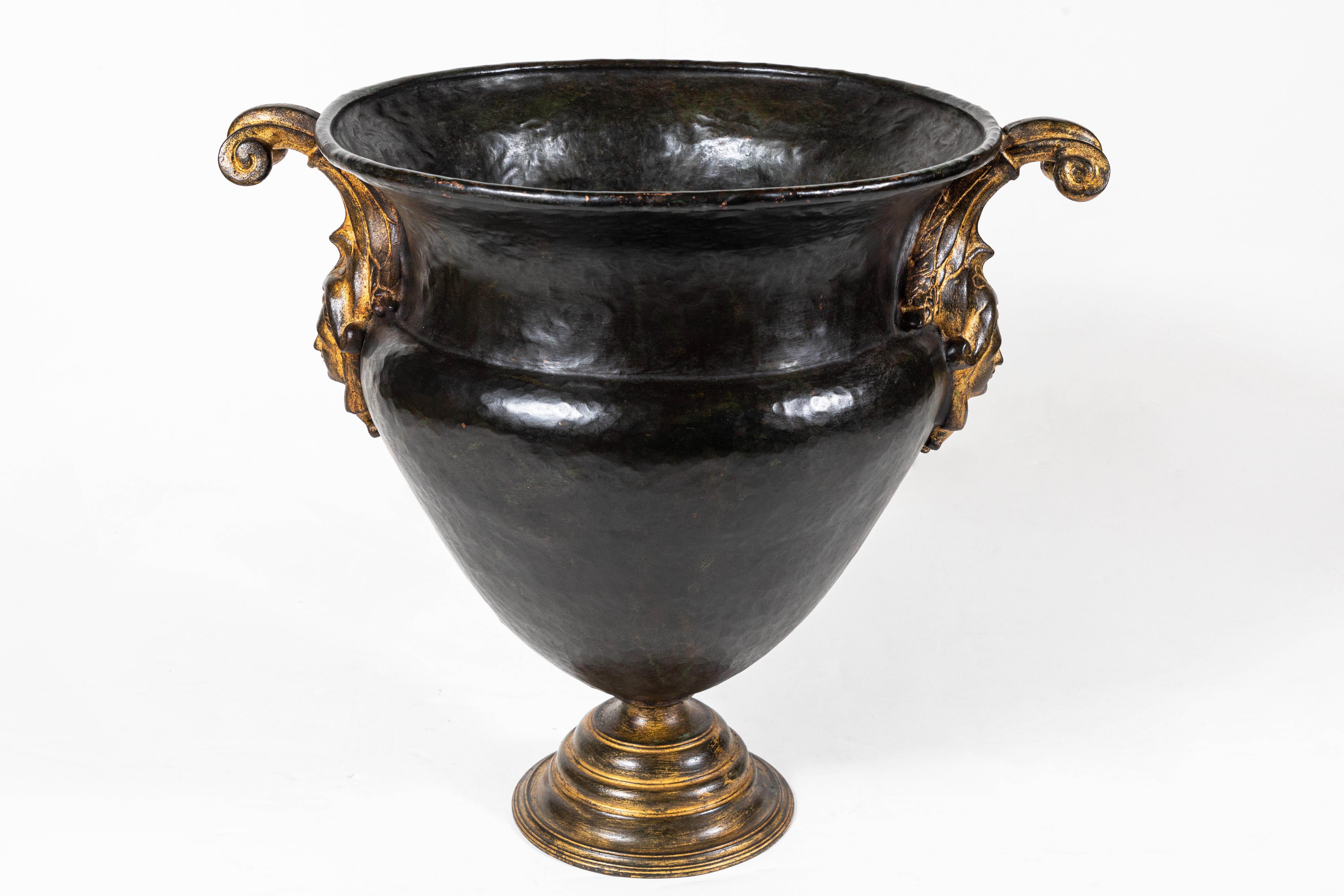 20th Century Patinated, Florentine, Bronze Urn