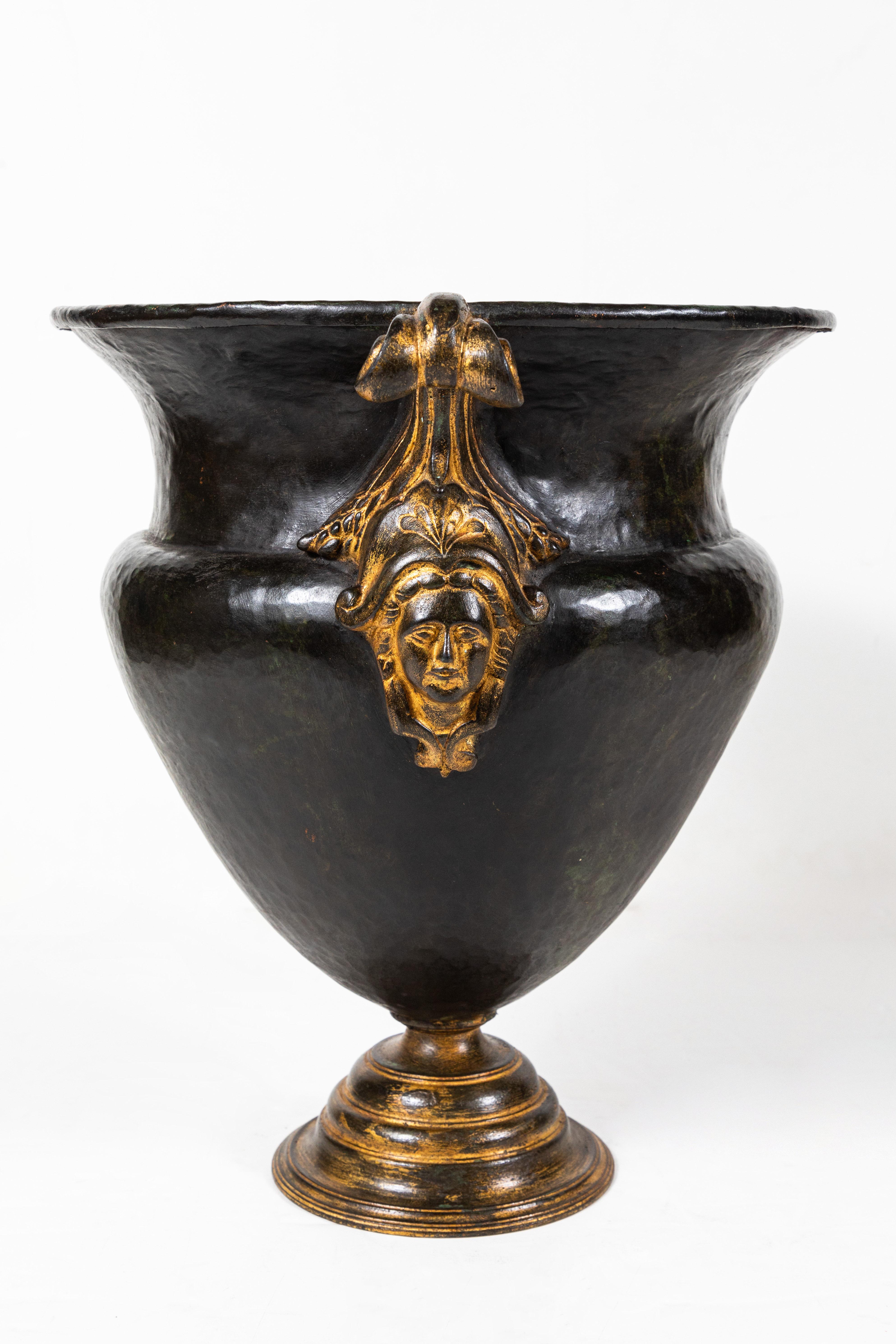 Patinated, Florentine, Bronze Urn 1