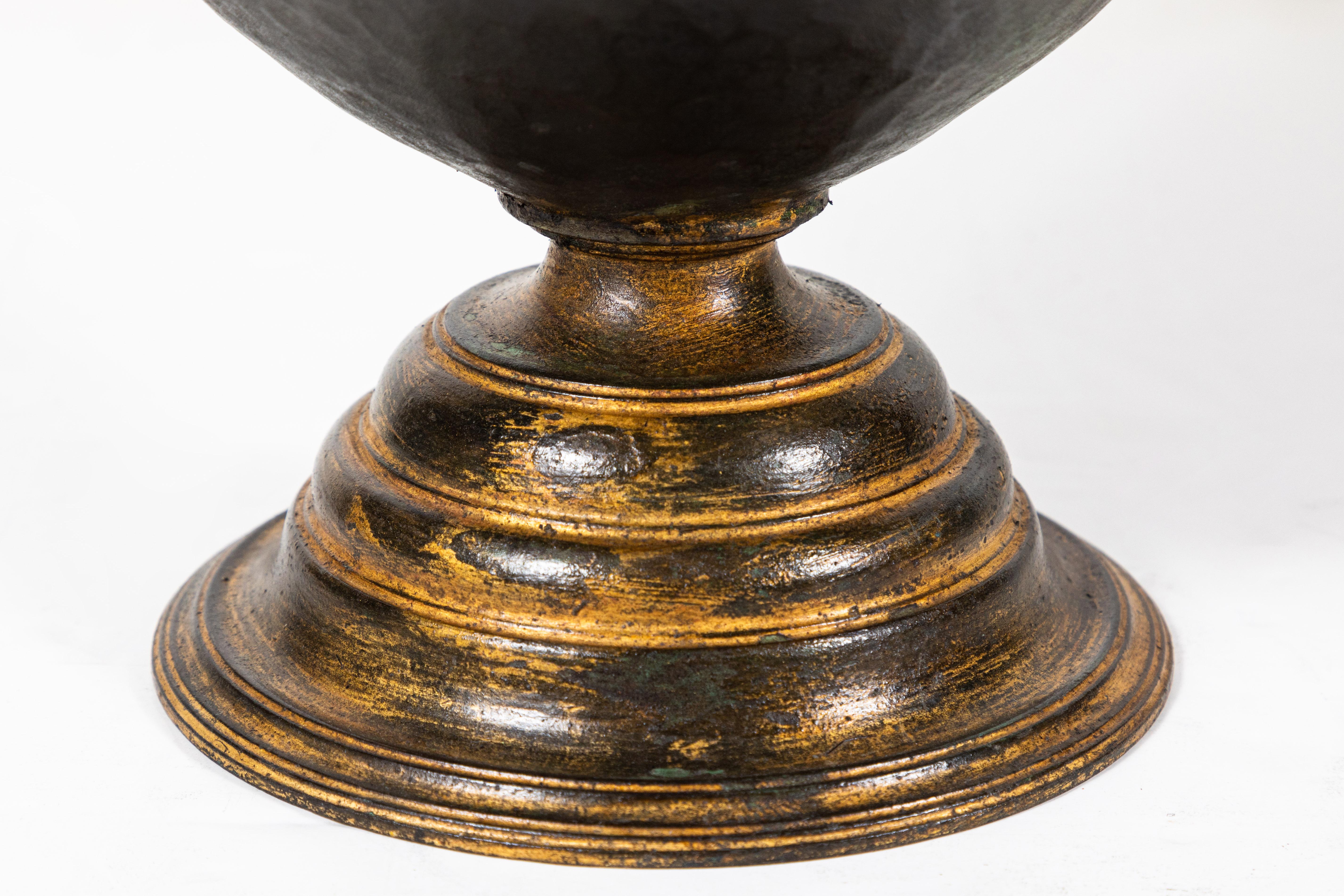 Patinated, Florentine, Bronze Urn 2