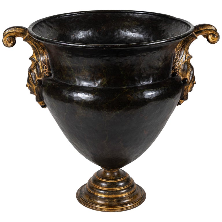 Patinated, Florentine, Bronze Urn For Sale at 1stDibs
