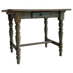 Patinated French Country Farm Side Table, French, 1920s