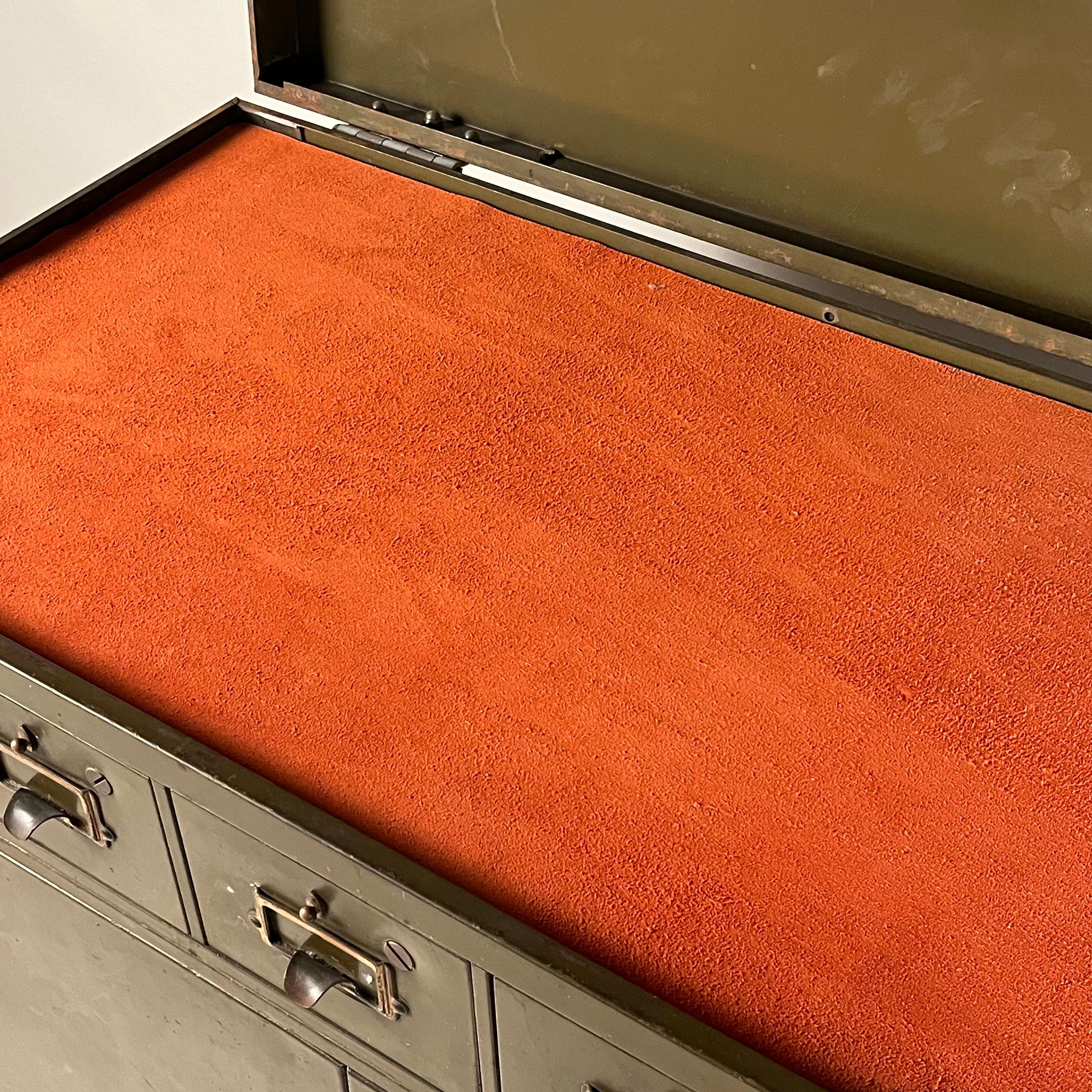 Patinated Industrial Metal Cabinet 1