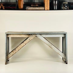 Patinated Industrial Work Console