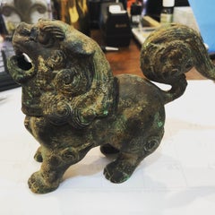 Patinated Iron Foo Dog Sensor