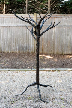 Patinated Iron Tree Form Sculpture