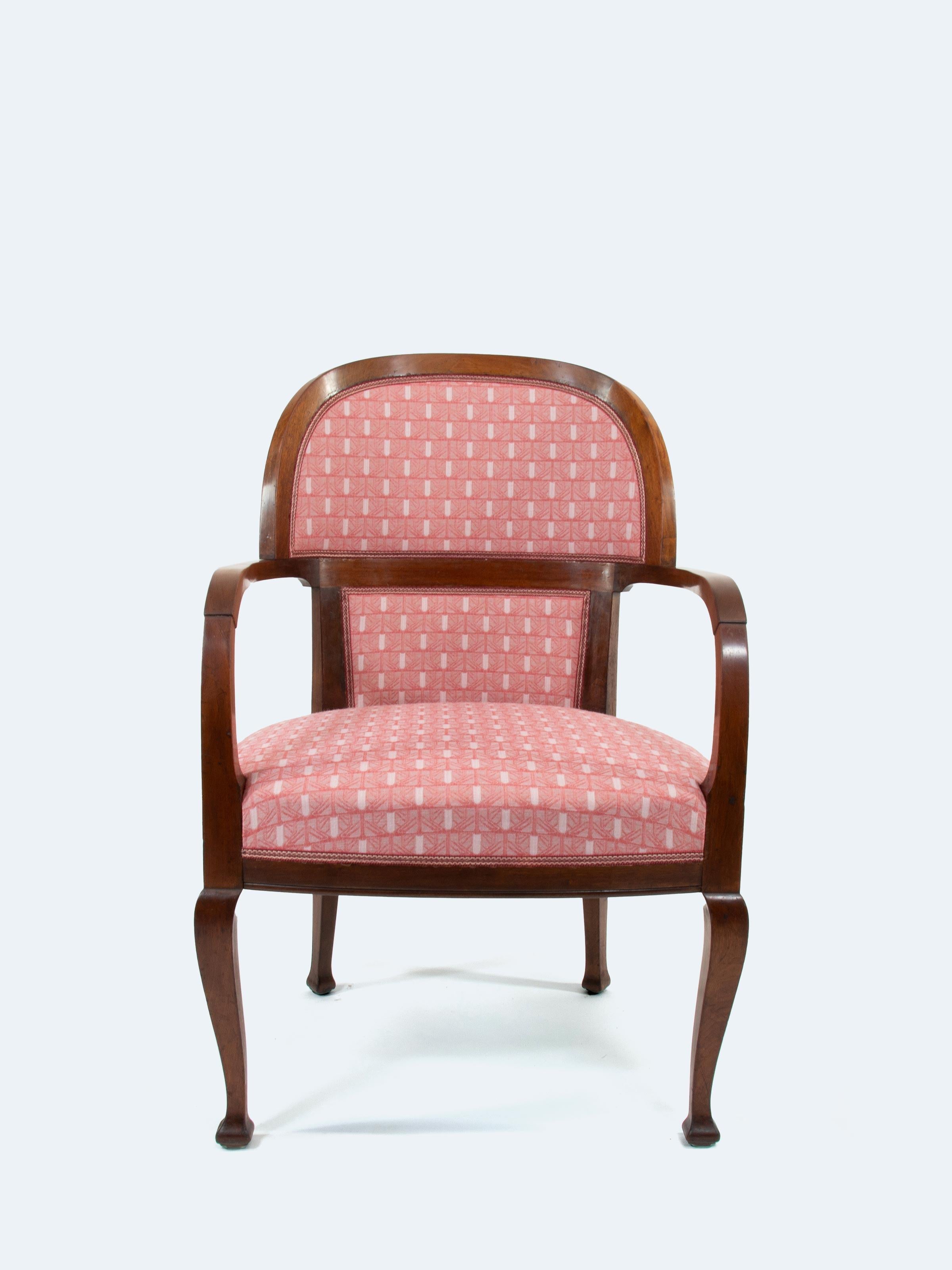 Fauteuil Jugendstil patiné par Henry van de Velde vers 1912/1913 Bon état - En vente à Reichenschwand, DE