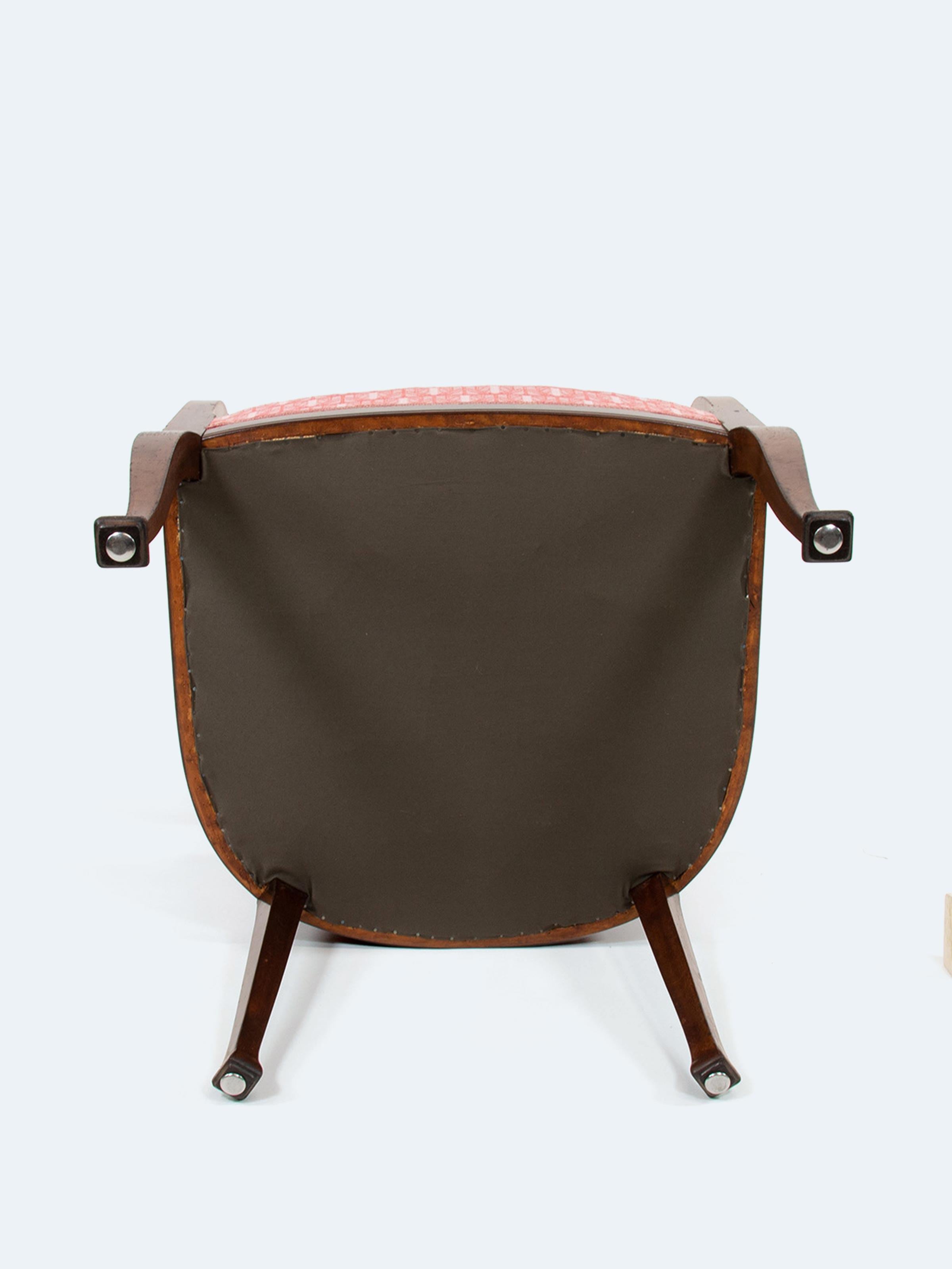 Feutre Fauteuil Jugendstil patiné par Henry van de Velde vers 1912/1913 en vente