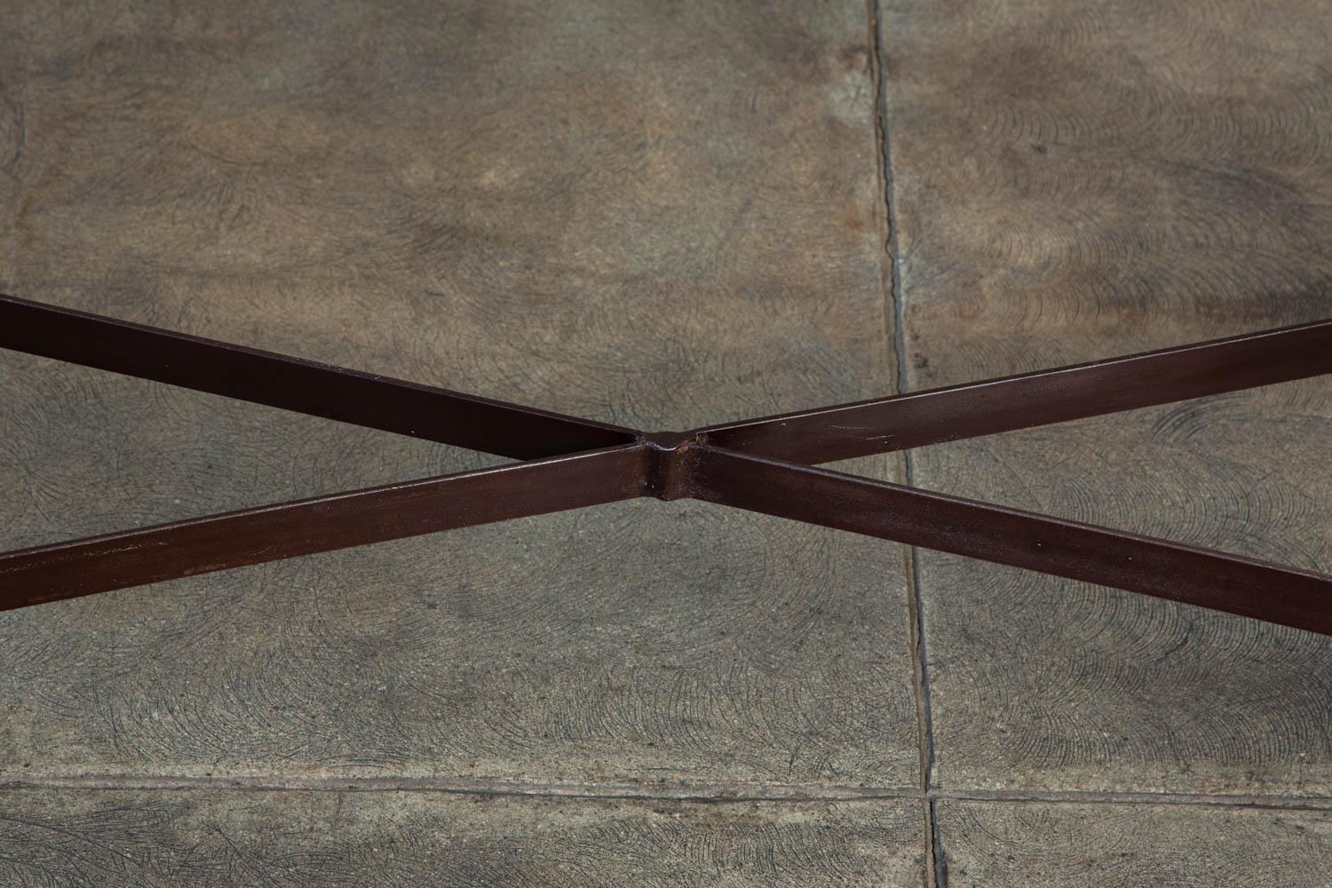 Patinated Metal Console Table 2