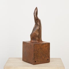 Mid-20th Century Patinated Metal Tendril Sculpture, Modern Design