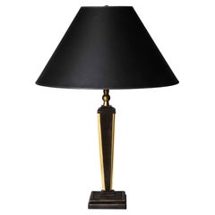 Contemporary Neoclassical 'Inverted' Table Lamp with Gold Detail