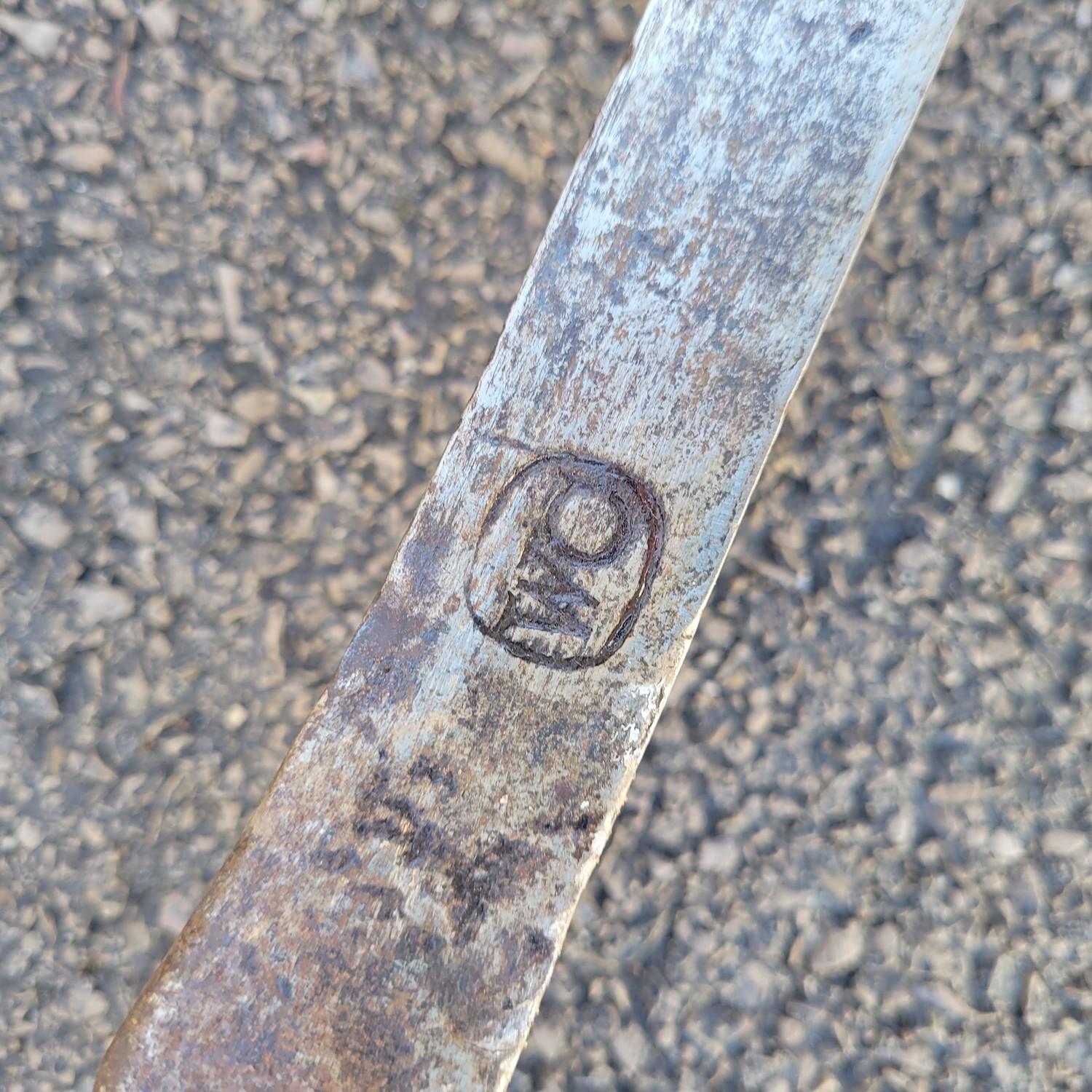 Lit en acier patiné, largeur 140 cm, 19ème siècle en vente 2
