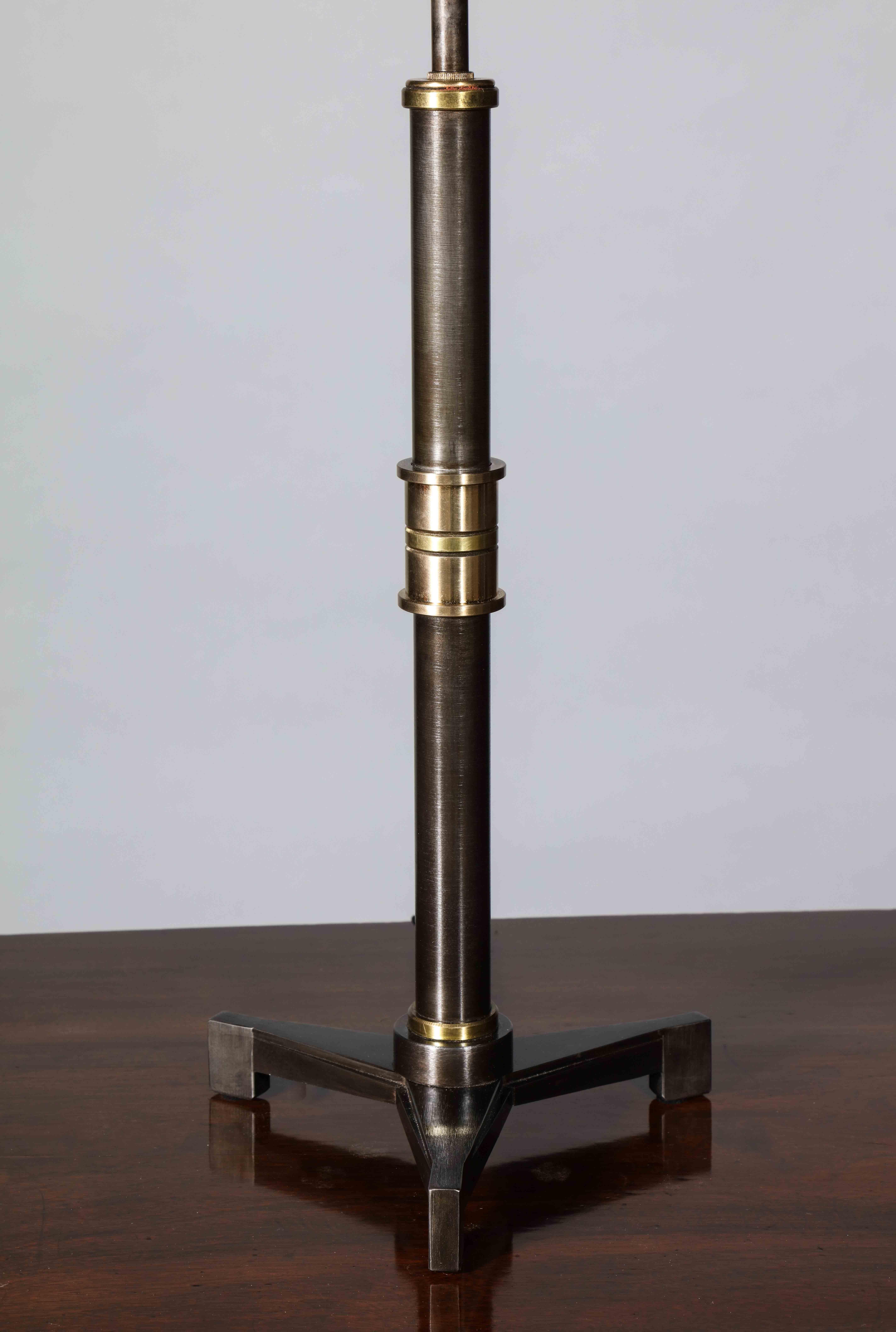 Contemporary 'Trefoil' Table Lamp with Bronze Details In New Condition For Sale In Brooklyn, NY