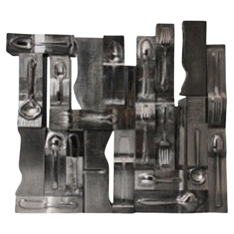 Stampi per posate in acciaio patinato di Lunt Silversmiths