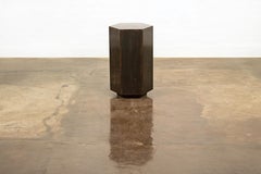 Patinated Steel Modern Side Table from Costantini, Ettore Hex 'In Stock'
