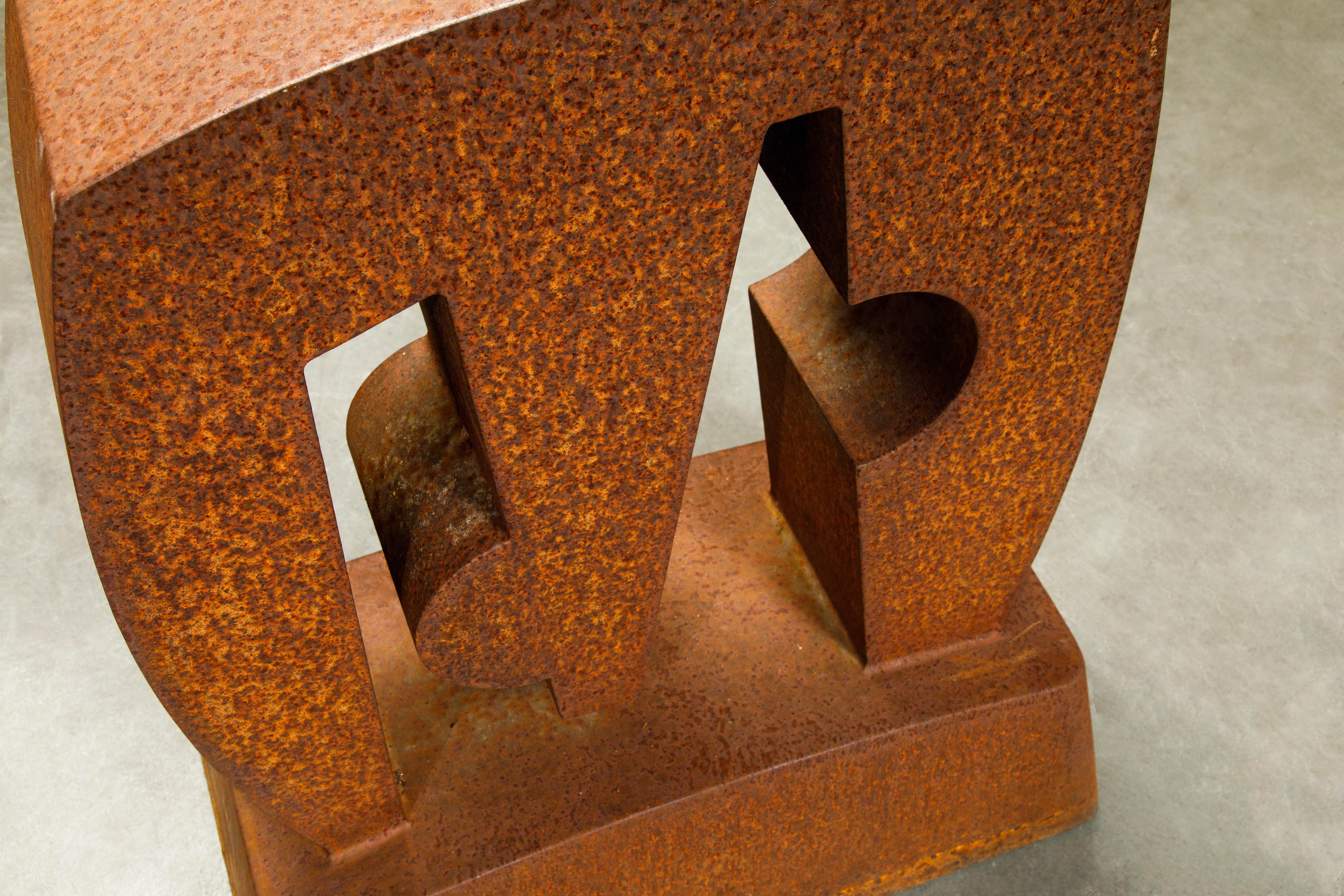 Patinated Steel Sculpture by Arnie Garborg, Signed and Dated 1997 2