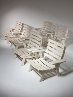 Patio Chairs Attributed to Carlo Hauner for Reguitti, Italy, 1970s