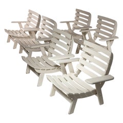 Patio Chairs Attributed to Carlo Hauner for Reguitti, Italy, 1970s