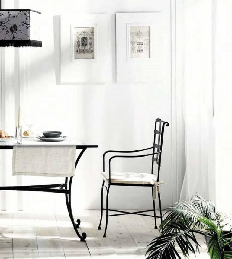 Patio, Garden, Kitchen or Dining Room Table in Wrought ...