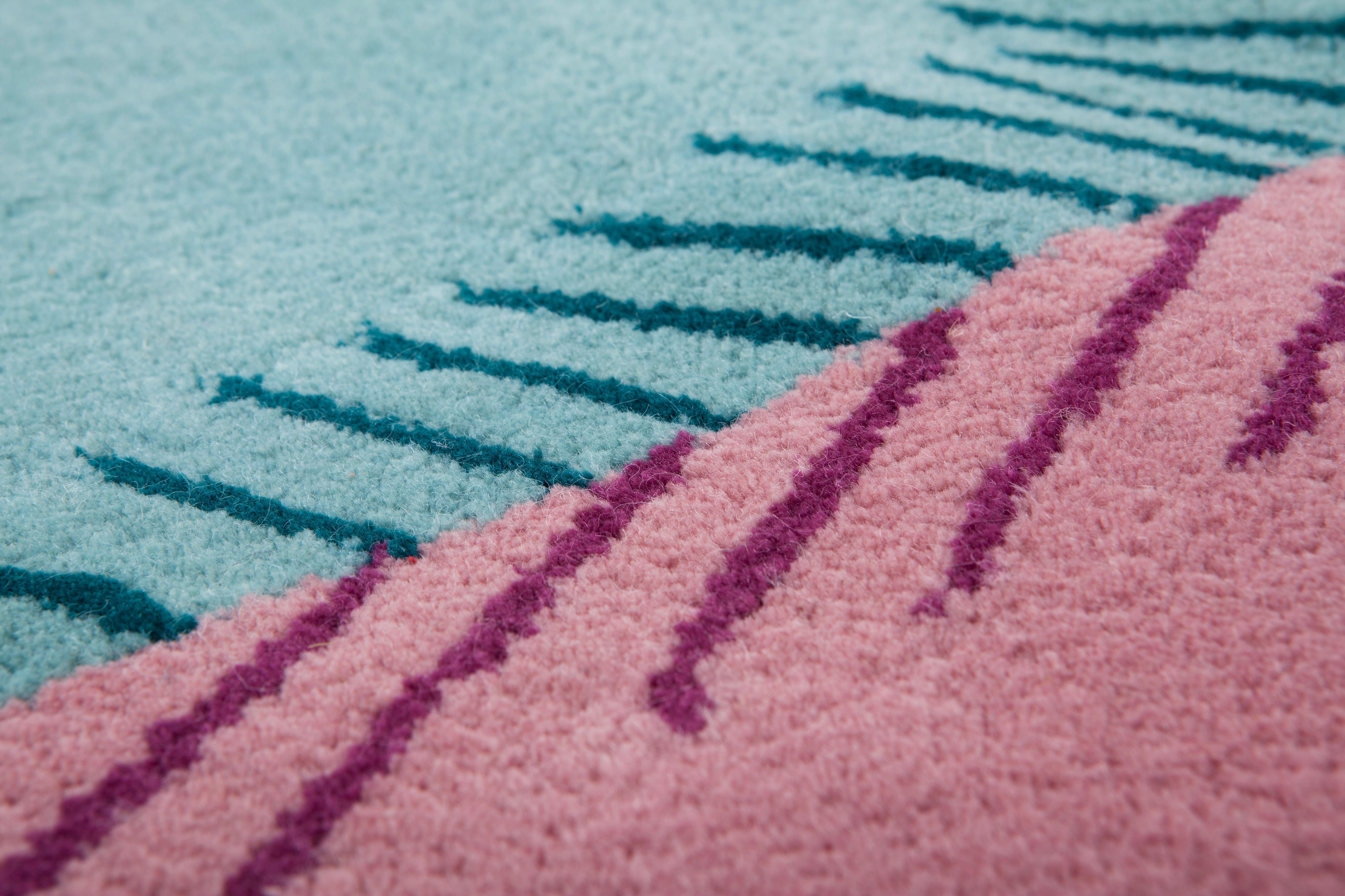Indian Patio, Handtufted, Wool, Liliana Ovalle For Sale