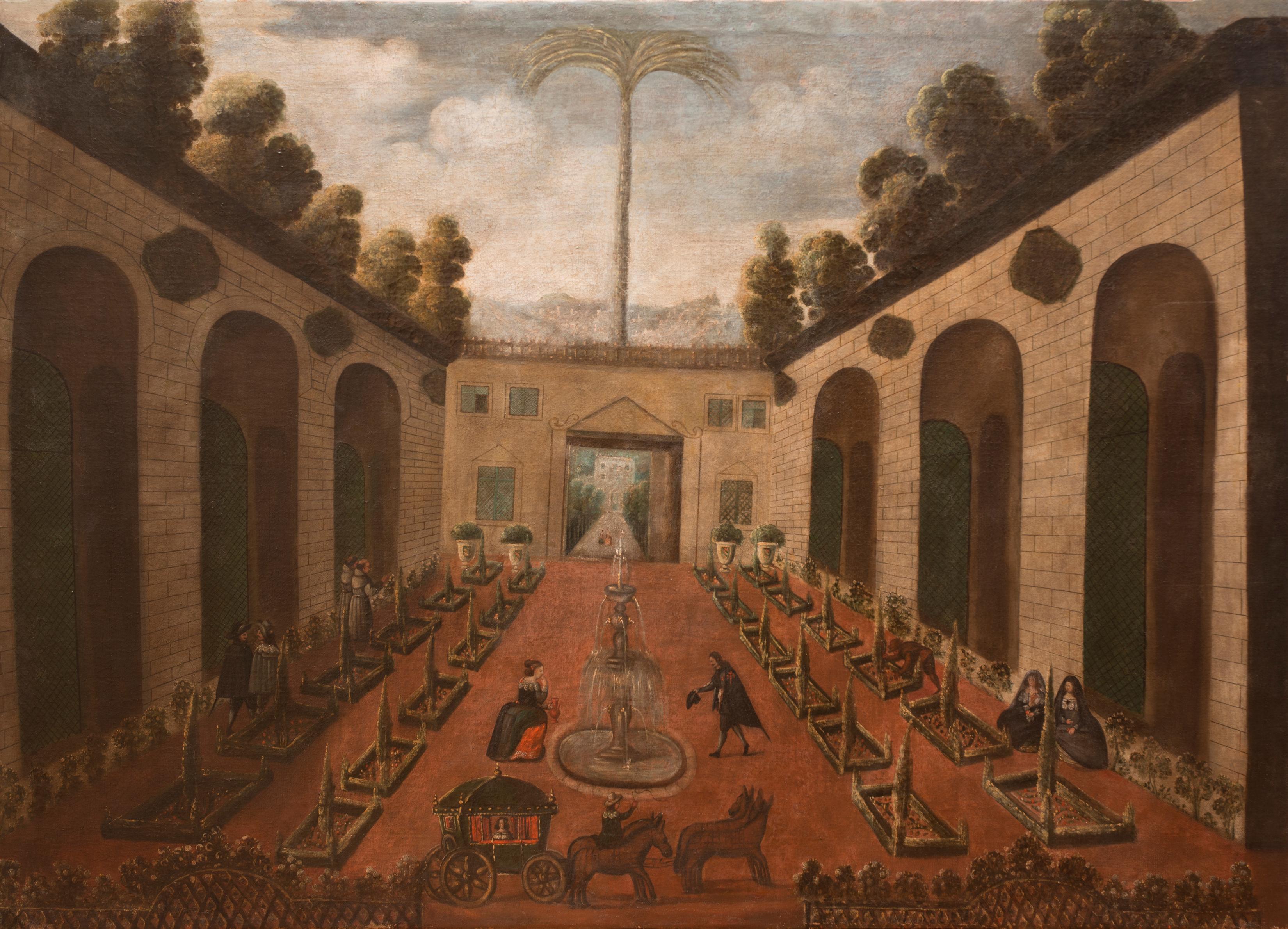 Péruvien Patio Intérieur du Palais du Virrey du Pérou à Lima