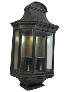 Patio or Outdoor Glass & Metal Wall Light Sconce, Germany, 1970s