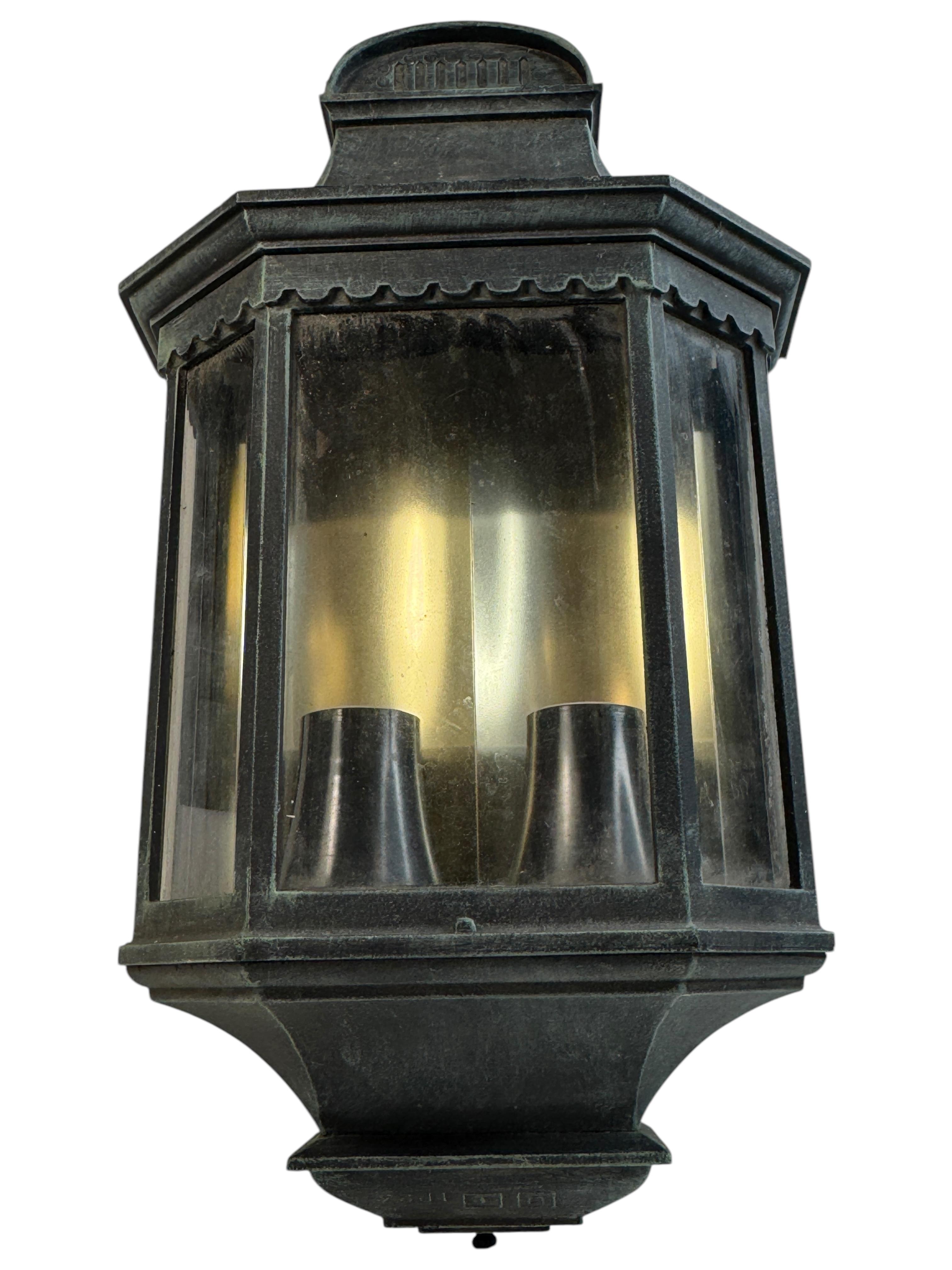 Patio or Outdoor Glass & Metal Wall Light Sconce, Germany, 1970s In Good Condition For Sale In Nuernberg, DE