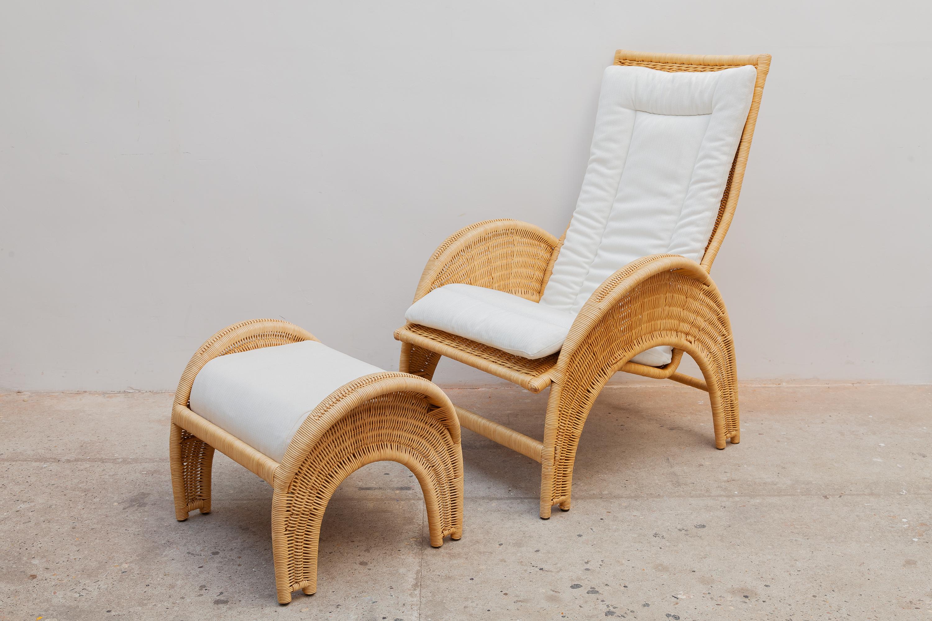 Patio Rattan Summer Time Lounge Set by Bonacina, Italy In Good Condition In Antwerp, BE
