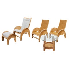 Patio Rattan Summer Time Lounge Set by Bonacina, Italy