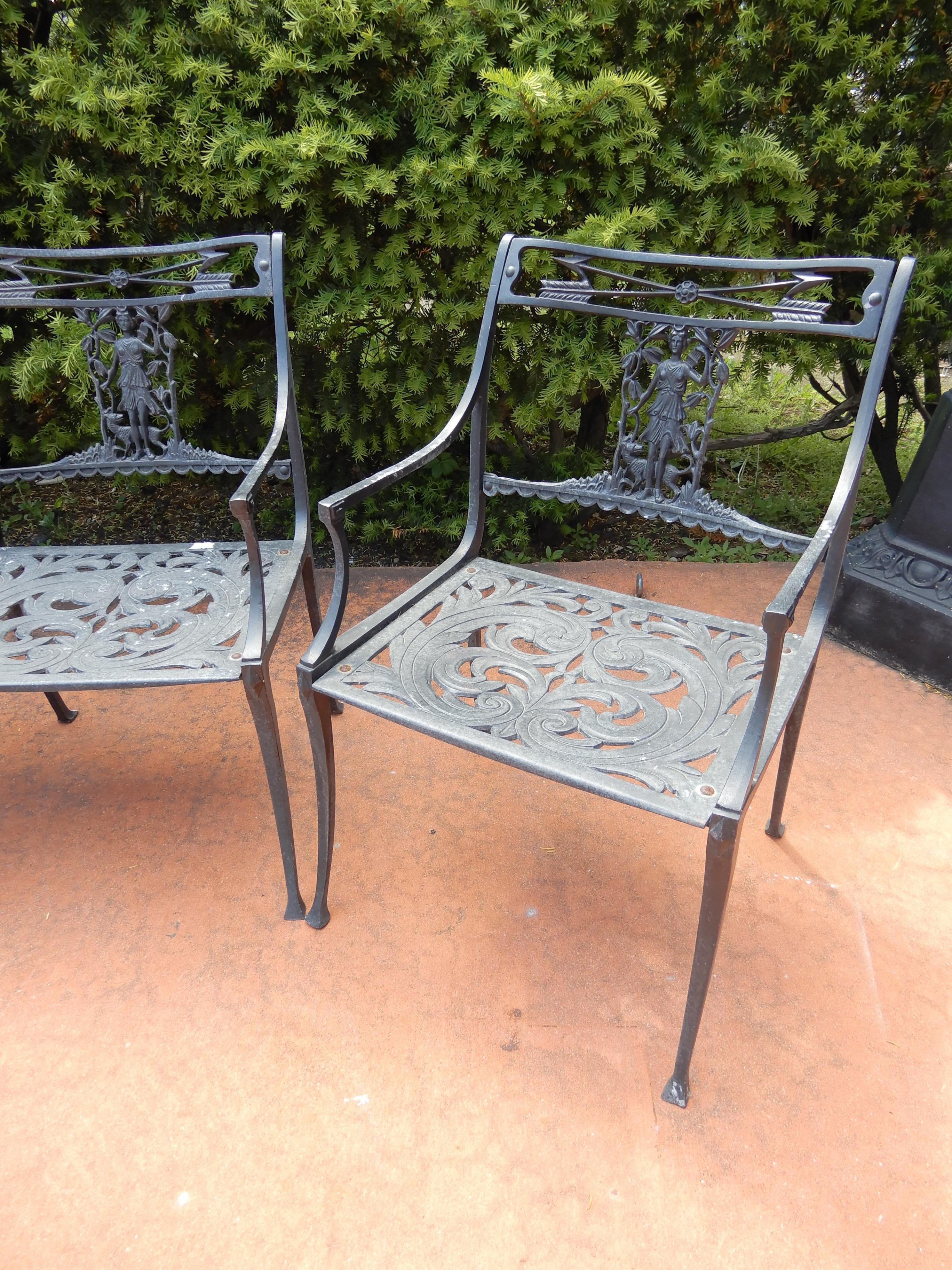 Aluminum Patio Set by Molla Diana the Huntress Pattern For Sale