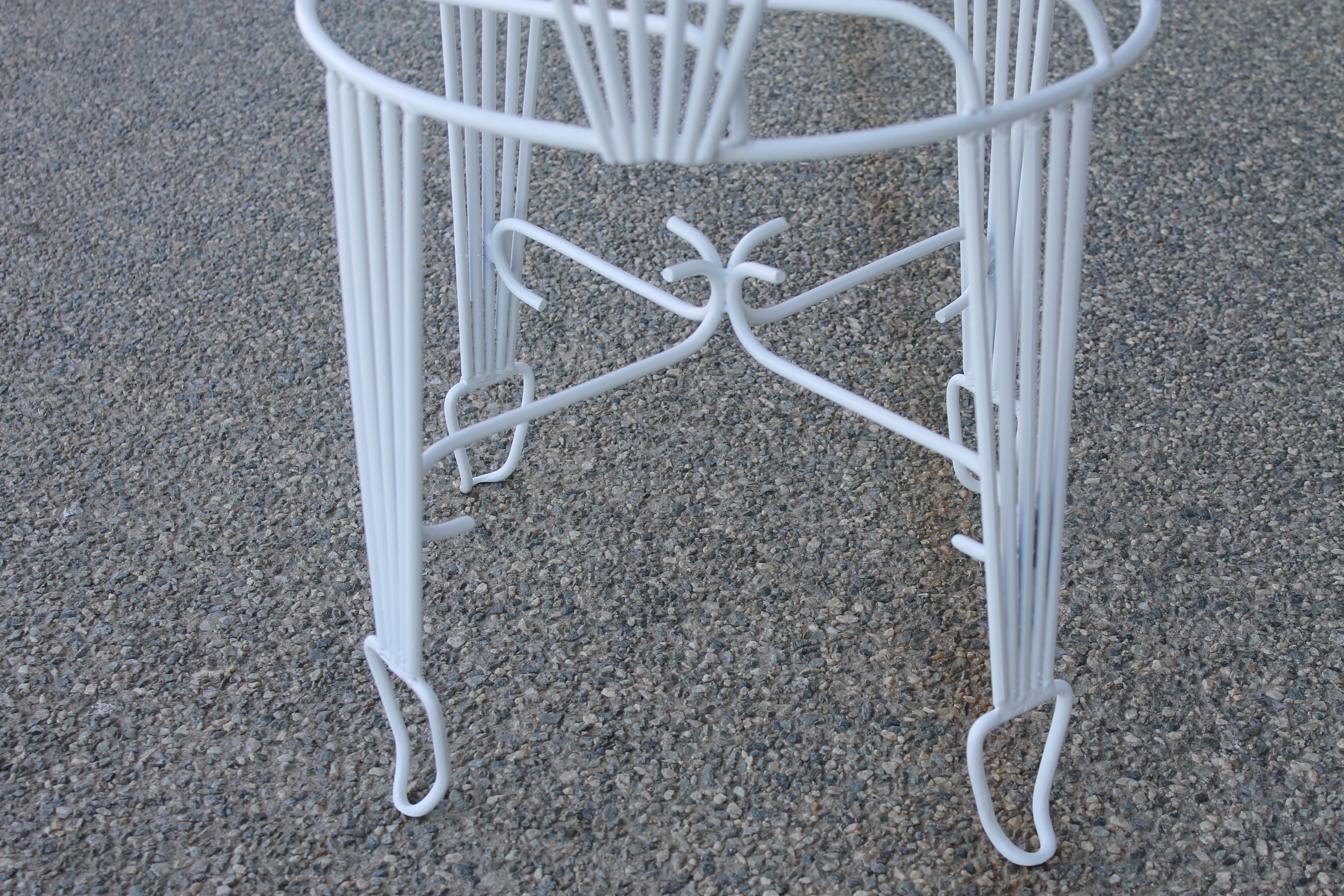 Steel Patio Set Consisting of Six Chairs and Table 
