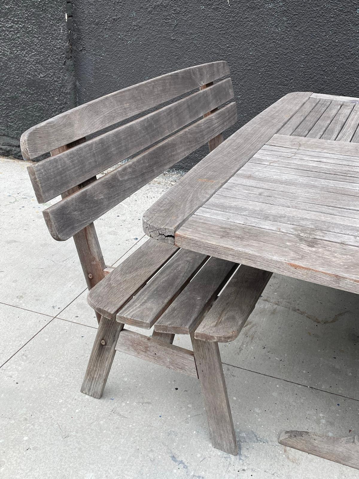 Patio Table & Benches by Jensen-Jarrah, Made in Australia For Sale 1