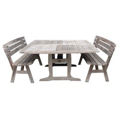 Tables et bancs de patio de Jensen-Jarrah, fabriqués en Australie