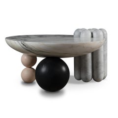 Sculptural Patisserie Coffee Table by Lara Bohinc in mixed Marble, in Stock