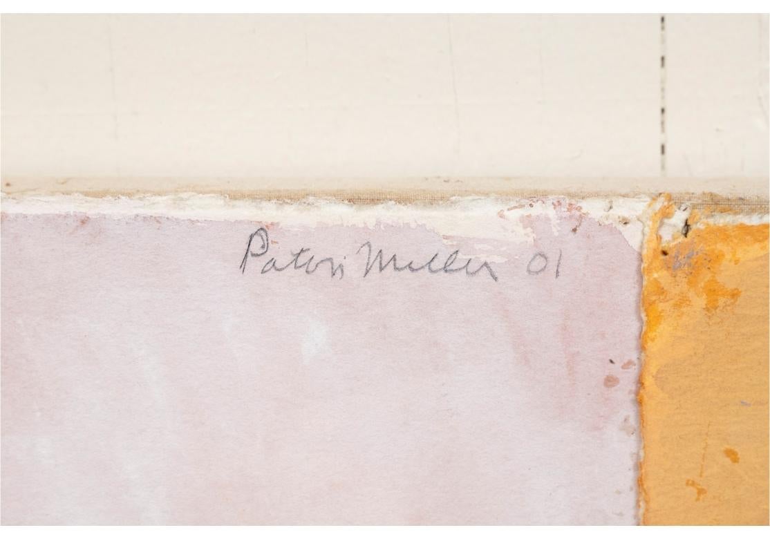 Paton Miller, (americano, nato nel 1953) Grande quadrato olio su carta montato su tela in vendita 6