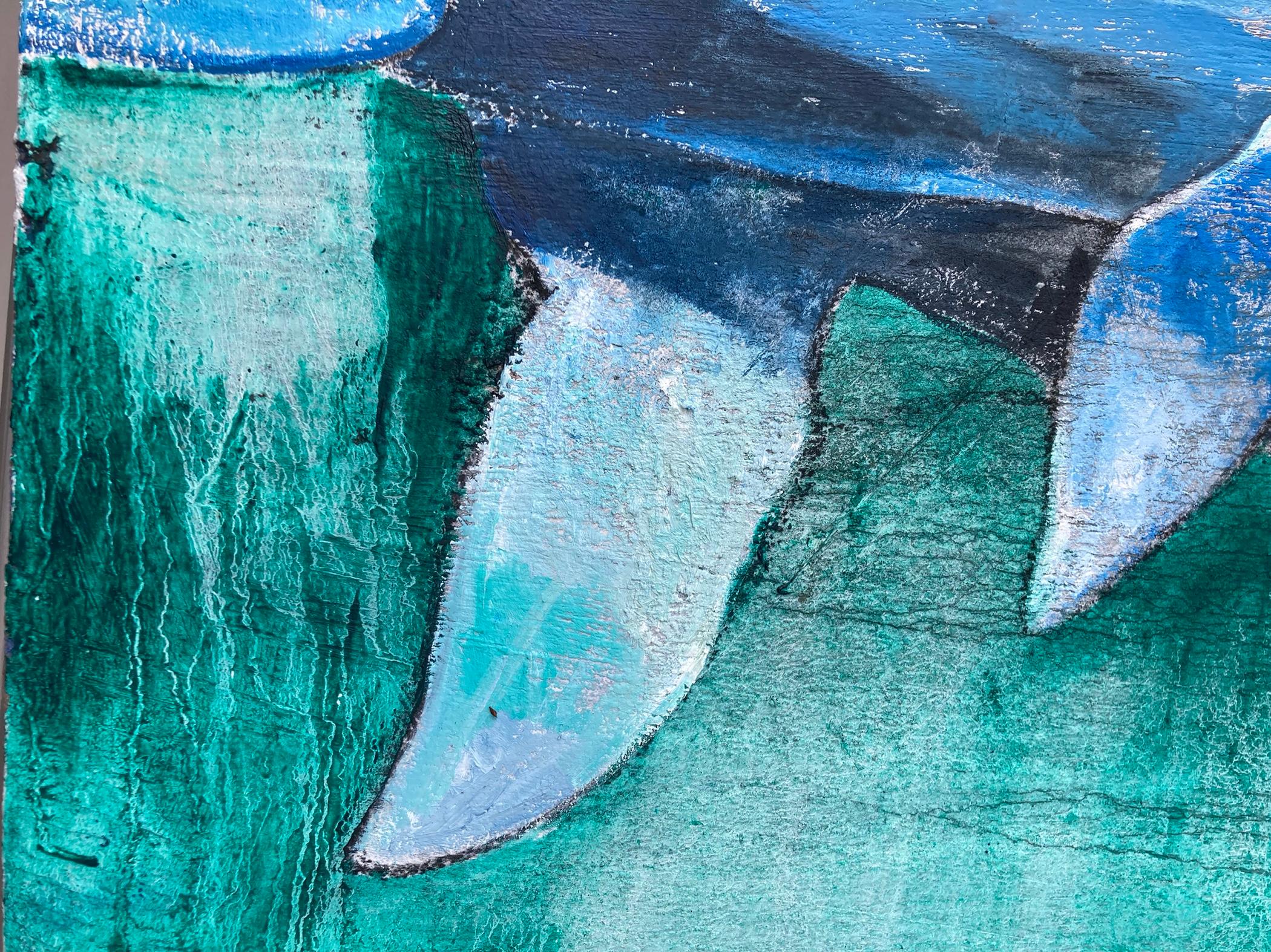 Narwhals - American Modern Painting by Paton Miller